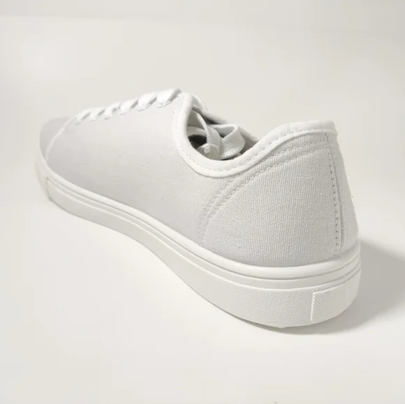 French Connection Canvas Sneakers on White - Picture 2 of 6